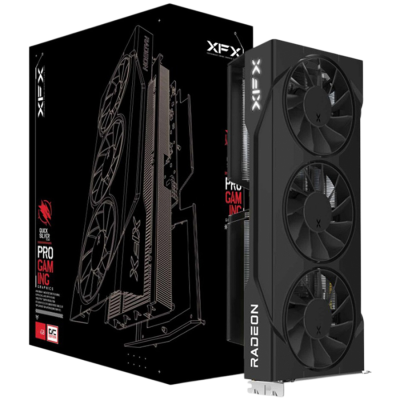 XFX Swift Radeon RX 9060 XT OC видеокарта, три вентилятора, 16GB GDDR6