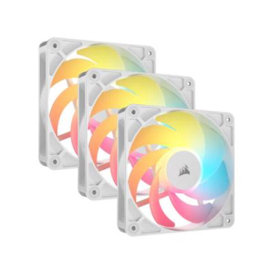 Corsair RS120-R Set ventilatora za računar ARGB 120mm 3 komada, Beli