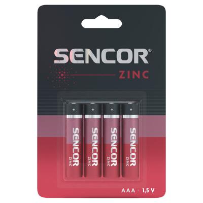 Батарейка Sencor R03 AAA 4BP Цинк Карбон 4/1