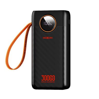 MOXOM MX‑PB167 внешний аккумулятор PD20W + QC22.5W 30000mAh, чёрный