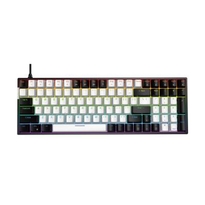 JEDEL KL160 mechanical wired keyboard, rainbow