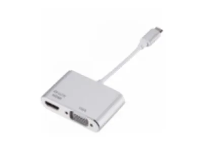 Stars Solutions Adapter USB-C na HDMI, VGA Sivi, Sivi