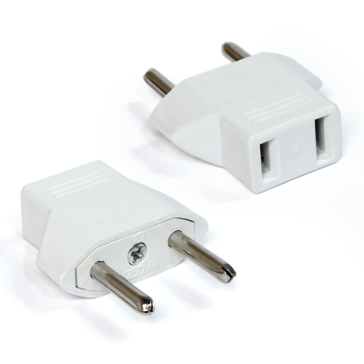 Telempire JWD-USA Adapter USA (Kina) na EU Adapter beli, Beli