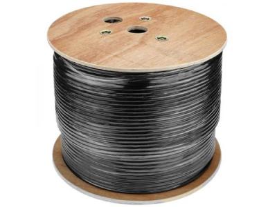 Gembird FPC-6260E-SOL-OUT FTP kabl cat.6 outdoor solid 23AWG 0.57mm premium CCA 305m, Crni