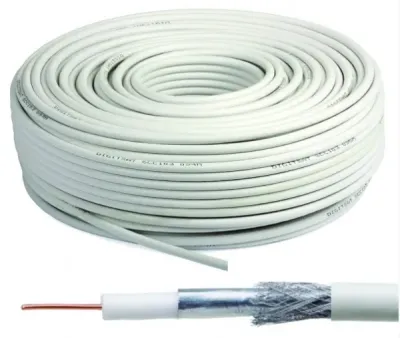 Gembird KABL-COAX-RG6/100 Koaksialni kabl RG6 bez konektora 6.5mm 100m X553, Beli