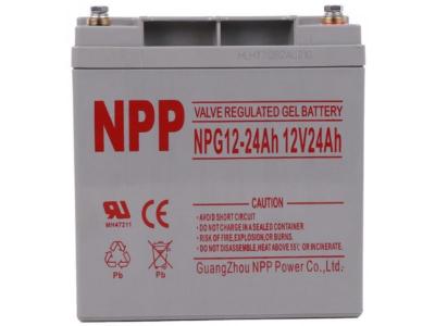 NPP NPG12V-24Ah C20=24AH T14 Gel baterije 166x126x174x181, Sive