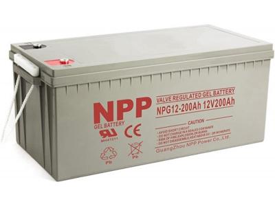 NPP NPG12V-200Ah GEL Baterija za UPS C20=200AH T16 522x238x218x222