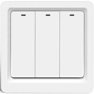 Gembird ZIGBEE-SWITCH-DS103 Pametni kućni prekidač 3 tastera WiFi, Beli