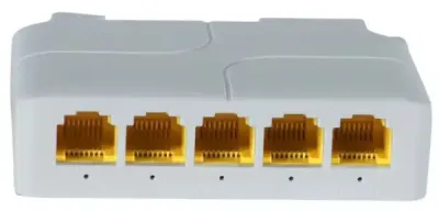 Gembird POE-EXT-14G Mrežni ruter 5 port 1000mbps POE extender 44-57Vdc 100m 802.3af/at, Beli