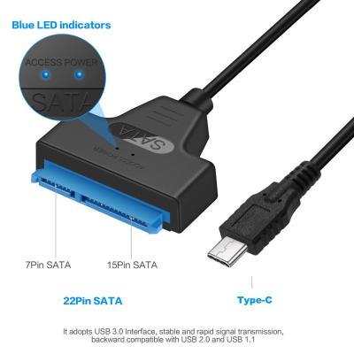 Кабель питания USB C на Sata 22 pin NKC-K022