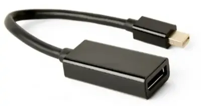 Kettz MDP2DP-K20 Adapter konverter Mini DisplayPort - DisplayPort M/F 1080p, Crni