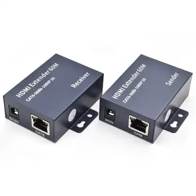 Kettz KT-HEX196 HDMI ekstender aktivni 60m 1080P, Crni