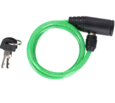 Dunlop bicycle lock cable, green