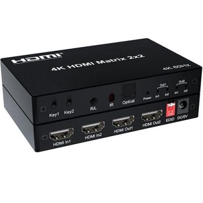 HDMI switch 4K Matrix 2x2 Kettz HM-K252 60Hz