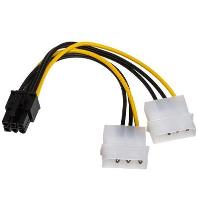 Kettz VM-K260 Adapter za napjanje 6PIN M. na 2xMolex 6PIN F.