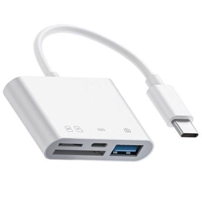 Kettz Čitač kartica 4 u 1 USB Tip C 3.0, Beli