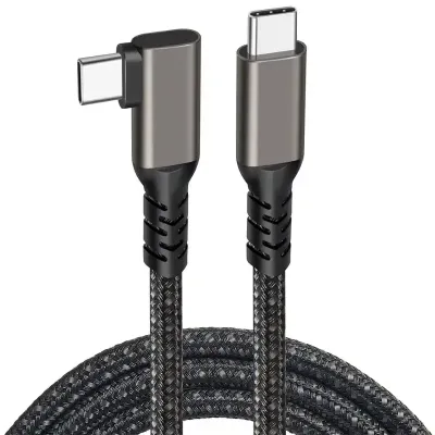 Kettz KT-USBC070 Kabl Tip C Tip C ugaoni 4K 60 Hz 100 W 2 m, Crni