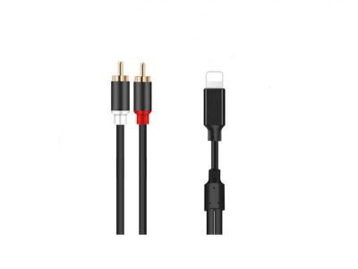 Xwave X WAVE Kabl Lighting iPhone na 2RCA Kabl 1.2m, Crni