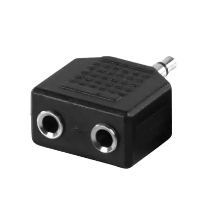 Elementa Audio adapter 3.5mm/2x3.5mm m/2xf, Crni