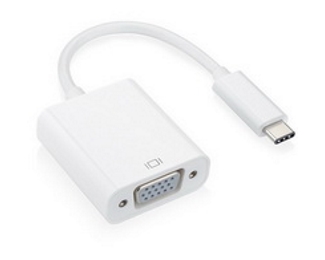 Fast Asia Adapter konvertor USB 3.1 tip C (M) - VGA (F) Adapter konvertor, Beli