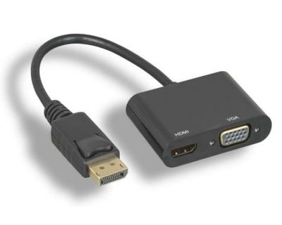 Fast Asia Adapter konvertor DISPLAY PORT na HDMI+VGA