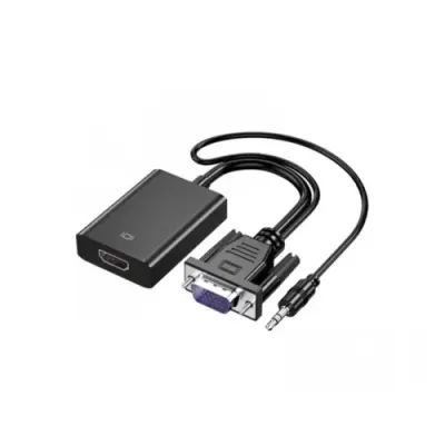 Fast Asia Adapter-konvertor HDMI na VGA+Micro+Audio, Crni