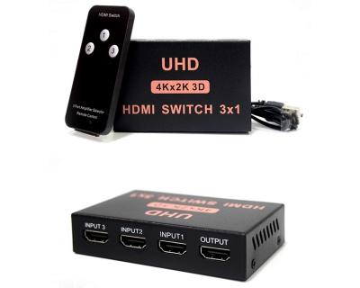 HDMI переключатель 3x1 4K/2K активный Linkom