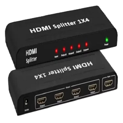 Linkom HDMI splitter 1x4 2.0V (4K @ 60Hz), black