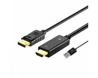 Fast Asia Kabl HDMI + USB 2.0 na DisplayPort (m/m) 1.8m, Crni