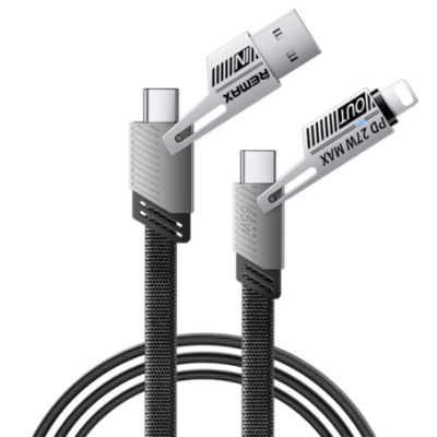LINKOM RC-C189 DATA kabl (USB+TipC+Iphone) 3.1A 65W 1m, Crni