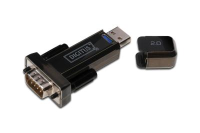 Digitus DA-70156 Adapter USB 2.0 tip A (M) Serijski port (RS-232) 9pin (M), Crni