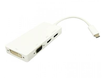 Адаптер конвертер USB Тип C 3.2 - Displayport/HDMI/VGA E-Green