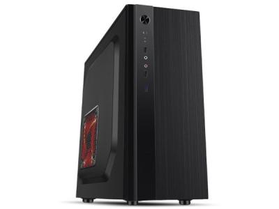 IG-Max IG4560B computer case with power supply, 560W, RGB LED strip, acrylic side panel, black