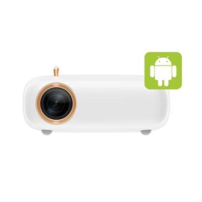 MAXBOX HQ2 V2 Android mini projector with bag, white