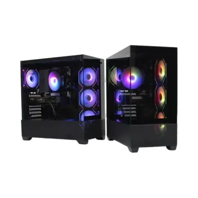 IG-Max IG-MAX X218B-4F desktop computer case Mid Tower, black