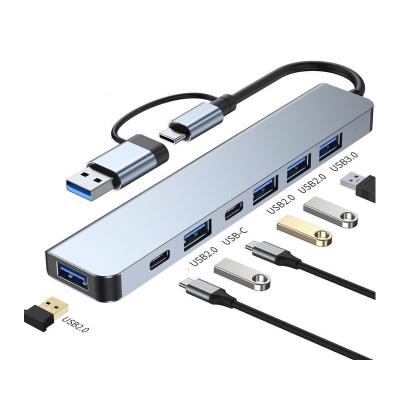 Bez brenda Adapter USB 3.0/3.1 tip C (M) na USB 3.0 + 4x USB 2.0 + 2x tip C 7 u 2 Adapter USB 3.0/3.1 tip C (M) na USB 3.0 + 4x USB 2.0 + 2x tip C 7 u 2