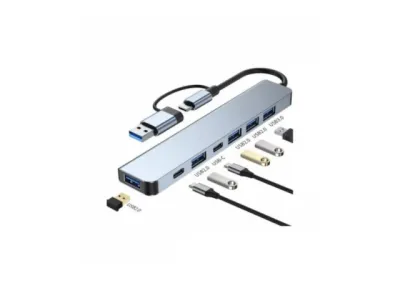 E-Green USB HUB USB3.1 Tip C - 7 Port USB3 with USB-C Power