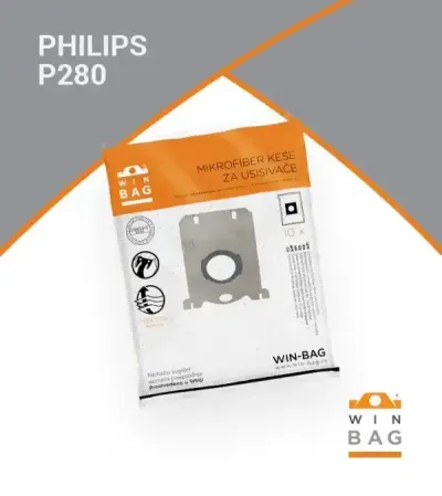 Microfiber Bags WIN-BAG P280-5 pack 5pcs Philips/Elektrolux