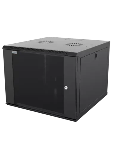 9U/19 rack cabinet wall-mounted Mirsan WTC09U60MN-KYK 565mmx600mmx445mm black, side locking