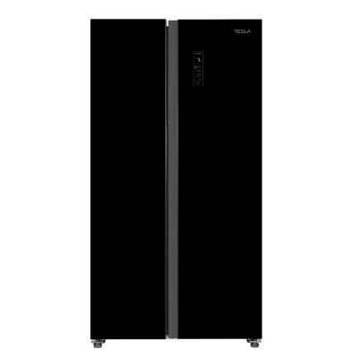 Tesla RB4300FHBE холодильник side-by-side, No Frost, E, 291L+148L, 90x59x177cm, чёрный
