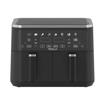 Tesla AF900BSD Air Fryer 2400 W 4,5 l + 4,5 l Digitalni panel, Crni