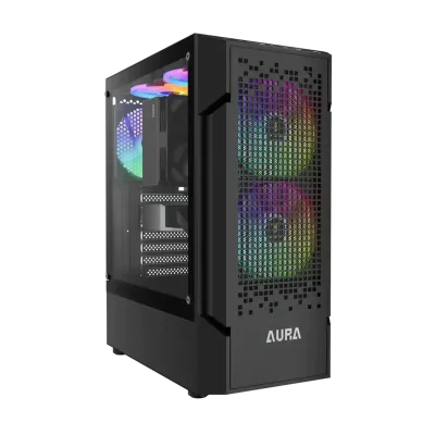 GAMDIAS Aura GC7 ARGB GP650W Midi Tower kućište ATX 650W, Crno