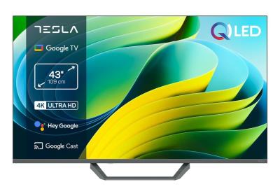 Tesla Q43E655GUS смарт QLED-телевизор 43" UHD Google TV