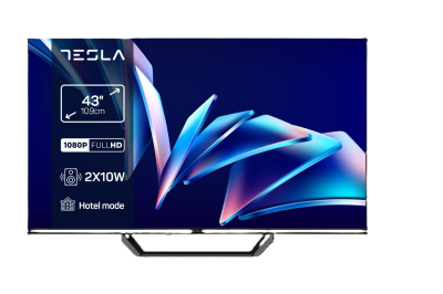 Tesla 43E365BF телевизор 43" FHD DVB-C/T/T2/S/S2, чёрный