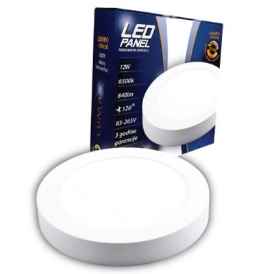 LUMAX LUMNPO-12W Nadgradni-okrugli LED Panel 6500K 1020 lm O170x32