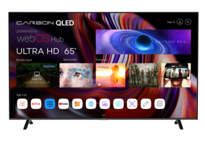 Carbon 65QLED4KSW Televizor sa magičnim daljinskim 65" Smart TV 4K QLED ULTRA HD, Crni