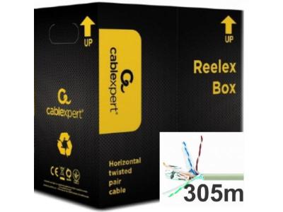 Gembird FPC-6260E-SOL FTP kabl cat.6 Indoor solid 23AWG 0.57mm premium CCA 305m, Beli