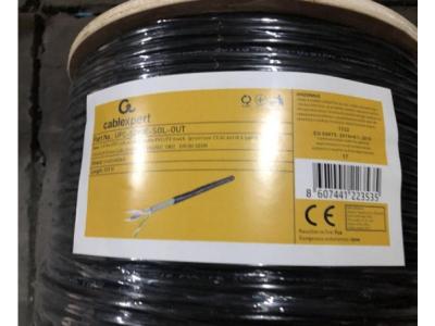 Gembird UPC-5290E-SOL-OUT UTP kabl cat.5E outdoor solid 24AWG 0.51mm premium CCA 305m, Crni