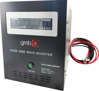 Gembird PSW-5000VA UPS čist sinusni pretvarač sa produženom autonomijom GMB long 3500 W 220/48 V, Crni