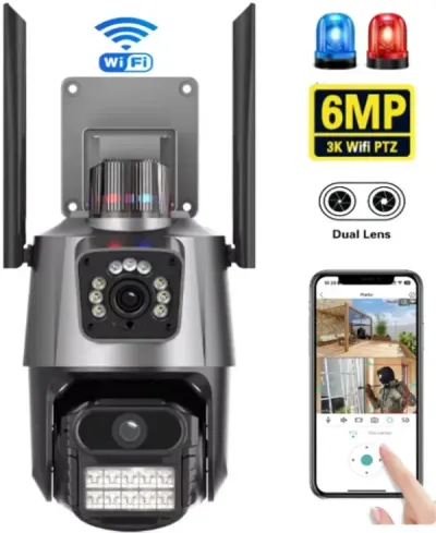 GMB CAM-IP6MP-EP11-QQ Kamera 6 Mpix microSD iCSee Xmeye App Two-way voice PTZ IP66 2.8 mm 3.6 mm